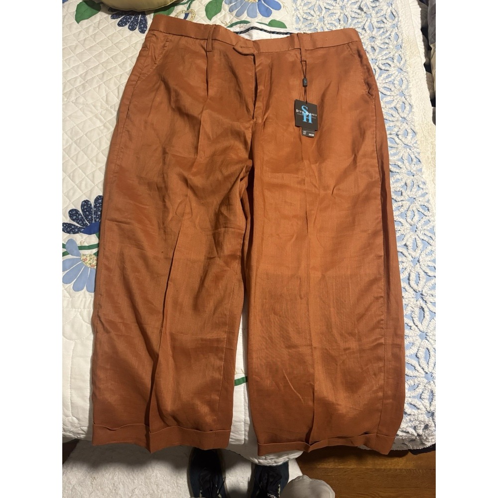 Steve Harvey Celebrity Edition Men's 40x30 Pleated Dress Pants By Symphony NWT